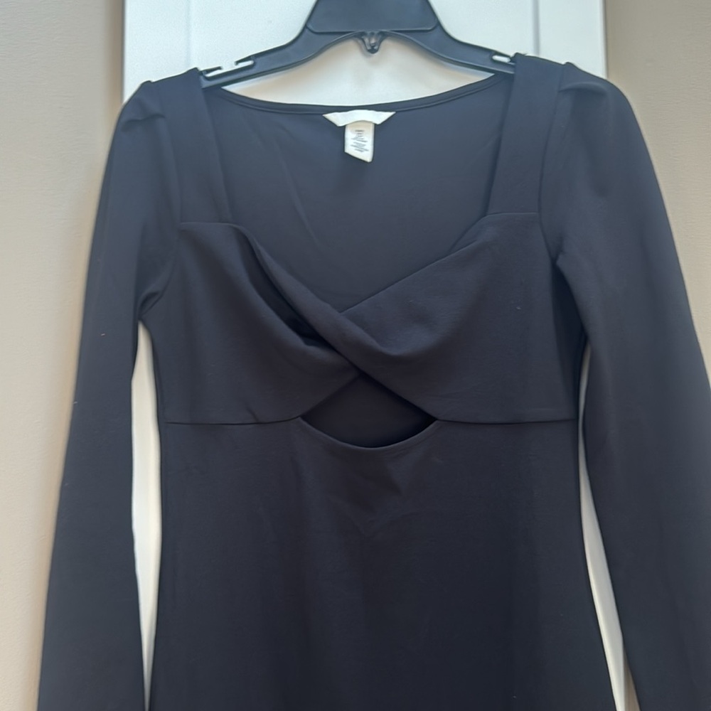 H&M Sexy Black Sheath Cutout Cocktail Dress - Picture 8 of 12